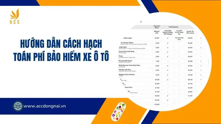 Hạch Toán Tiền Bảo Hiểm Xe Ô Tô: Hướng Dẫn Chi Tiết Cho Chủ Xe