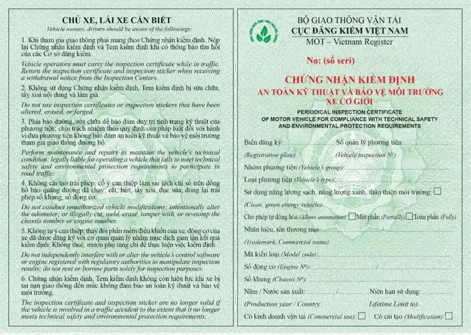 Mẫu Giấy Đăng Kiểm Xe Ô Tô Là Gì? Cách Xem Và Sử Dụng Đúng Chuẩn Mẫu Giấy Đăng Kiểm Xe Ô Tô Là Gì? Cách Xem Và Sử Dụng Đúng Chuẩn