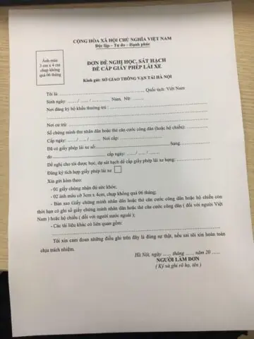 Hướng Dẫn Chi Tiết Mẫu Hồ Sơ Học Lái Xe Ô Tô 2026 Hướng Dẫn Chi Tiết Mẫu Hồ Sơ Học Lái Xe Ô Tô 2026