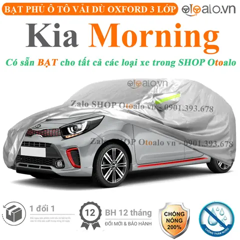 Top 5 Bạt Phủ Xe Kia Morning Tốt Nhất 2026