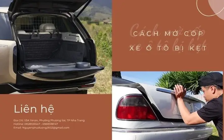 Cách Mở Cốp Xe Ô Tô Bị Kẹt: Hướng Dẫn Chi Tiết Từ A Đến Z