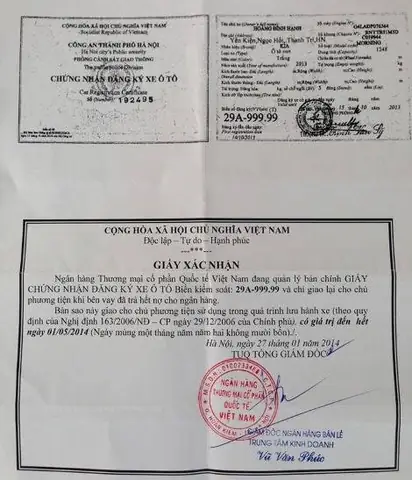 Đăng Ký Xe Ô Tô Thế Chấp Ngân Hàng Đăng Ký Xe Ô Tô Thế Chấp Ngân Hàng