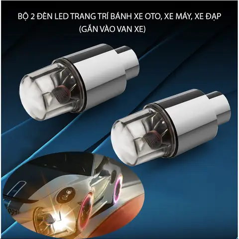 Đèn Led Gắn Van Bánh Xe Máy Ô Tô