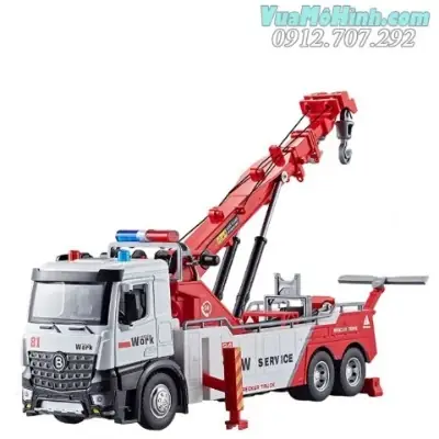 Đánh Giá Chi Tiết Mô Hình Xe Ô Tô Tải Cứu Hộ Rescue Tow Service Tỉ Lệ 1:18 Bằng Kim Loại Kết Hợp Nhựa