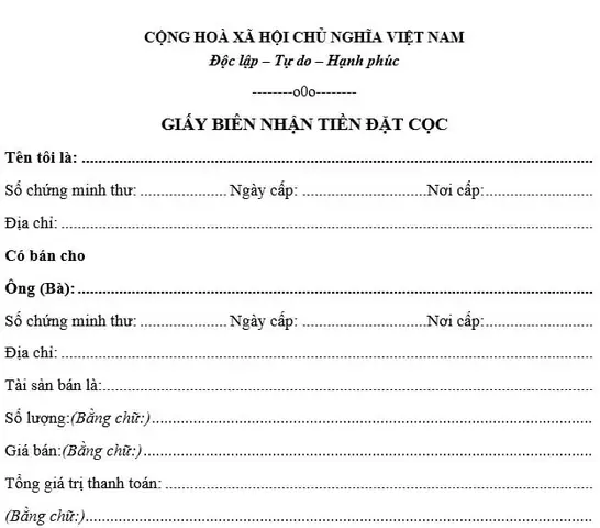 Hợp Đồng Đặt Cọc Xe Ô Tô: Những Điều Cần Biết Trước Khi Ký