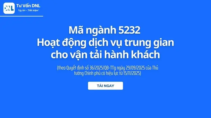 Mã Ngành Vận Tải Hành Khách Bằng Xe Ô Tô Mã Ngành Vận Tải Hành Khách Bằng Xe Ô Tô