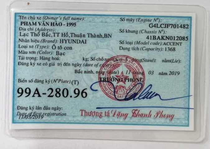 Mẫu Đăng Ký Xe Ô Tô Sài Gòn