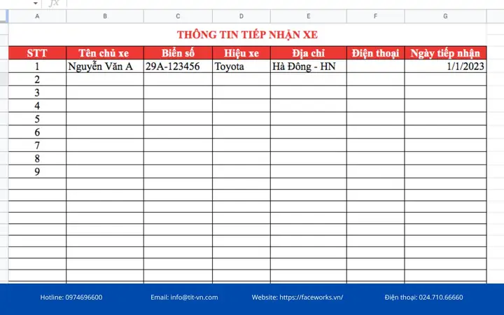Mẫu Quản Lý Xe Ô Tô: 15 Tài Liệu Quan Trọng Bạn Cần Biết