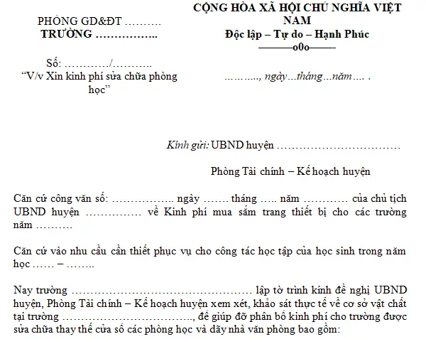 Mẫu Tờ Trình Sửa Chữa Xe Ô Tô Mẫu Tờ Trình Sửa Chữa Xe Ô Tô