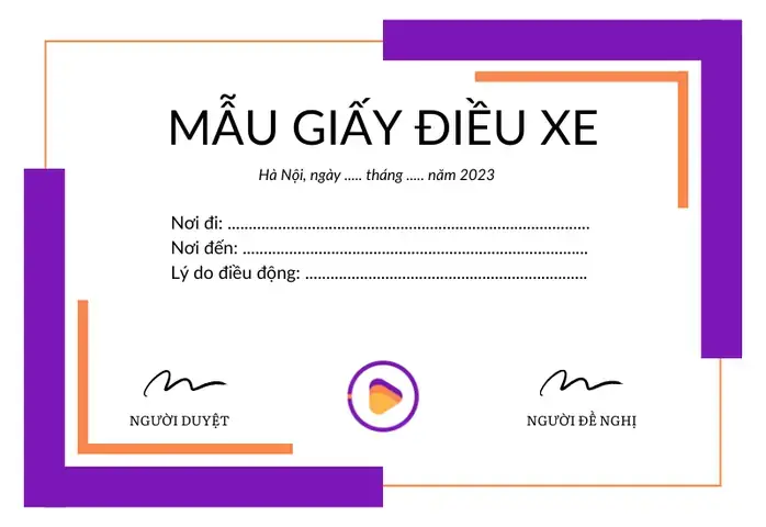 Mấu Văn Bản Quyết Định Điều Động Xe Ô Tô Mấu Văn Bản Quyết Định Điều Động Xe Ô Tô