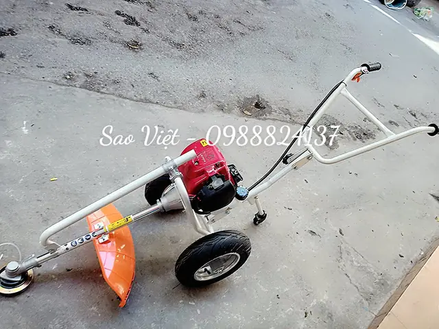 Máy Cắt Cỏ Có Bánh Lắp Xe Ô Tô