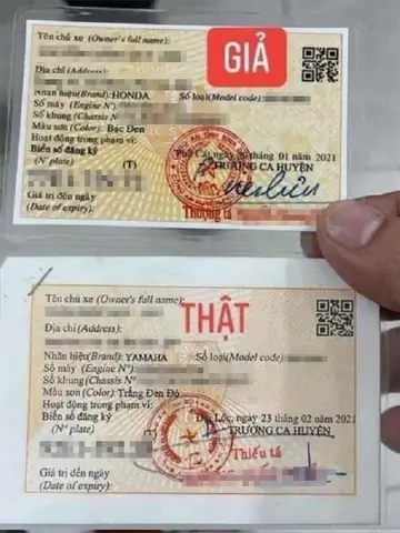 Nhận Biết Đăng Ký Xe Ô Tô Giả Nhận Biết Đăng Ký Xe Ô Tô Giả
