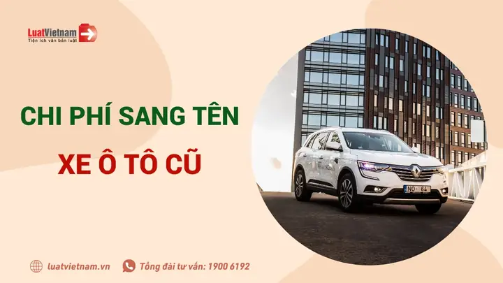 Phí Sang Tên Xe Ô Tô Không Kèm Biển Số
