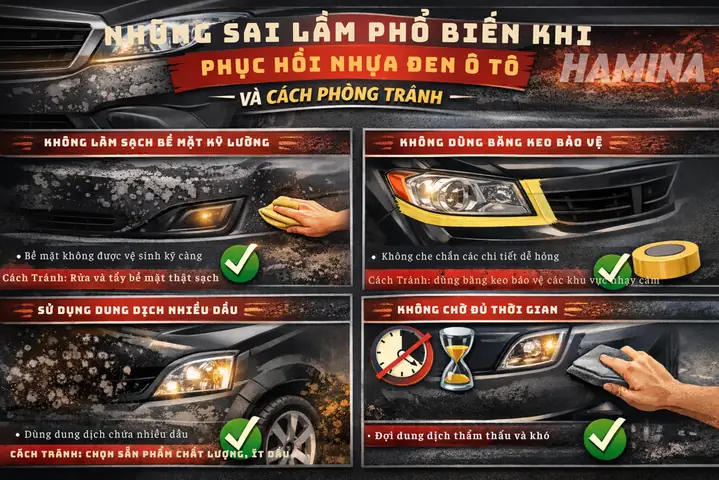 Phục Hồi Các Chi Tiết Nhựa Xe Ô Tô