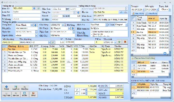 Hướng Dẫn Toàn Diện Quản Lý Sửa Chữa Xe Ô Tô Bằng Excel