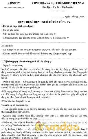 Quy Chế Quản Lý Xe Ô Tô Chuyên Dùng Toàn Diện: Nghiệp Vụ & Tuân Thủ Pháp Luật Quy Chế Quản Lý Xe Ô Tô Chuyên Dùng Toàn Diện: Nghiệp Vụ & Tuân Thủ Pháp Luật