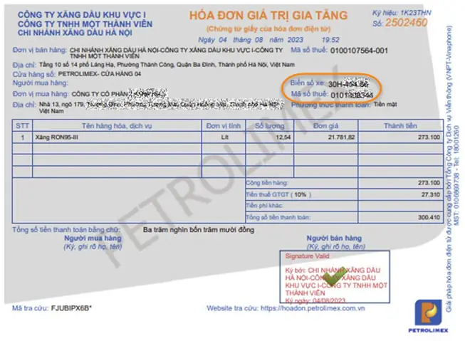 Quy Định Về Hóa Đơn Cho Xăng Xe Ô Tô Quy Định Về Hóa Đơn Cho Xăng Xe Ô Tô