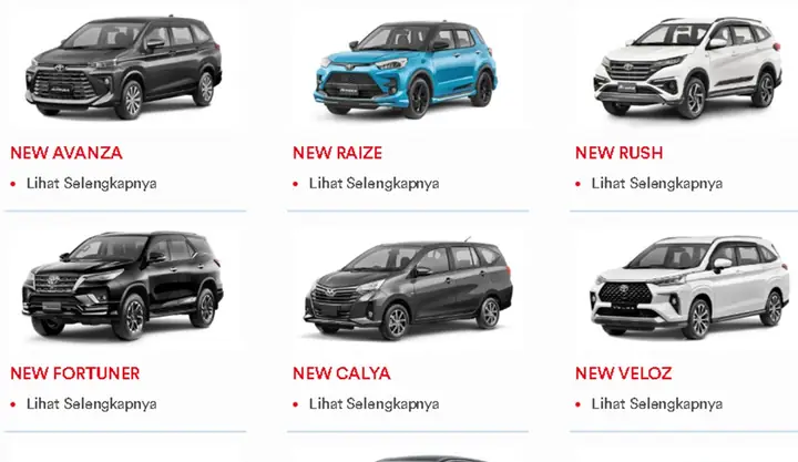 Harga Mobil Toyota