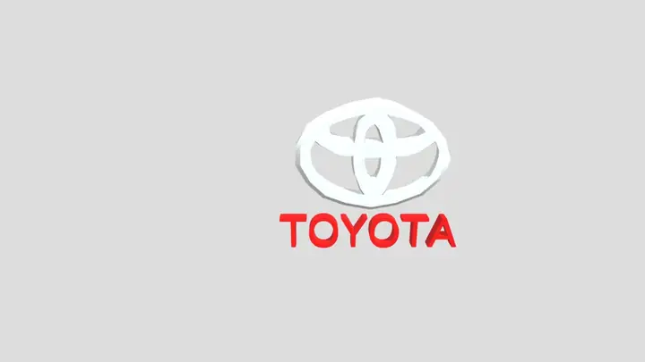 Logo Toyota 3d