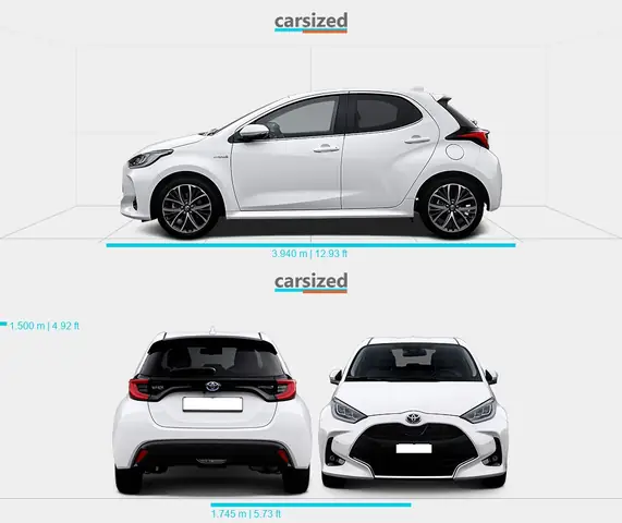 Size Toyota Yaris