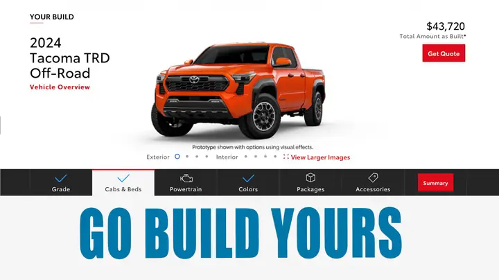 Toyota Configurator Toyota Configurator