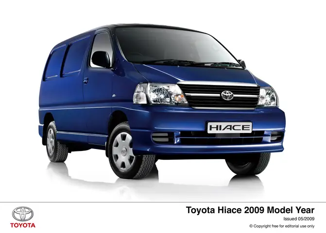 Toyota Hiace 2009 Toyota Hiace 2009