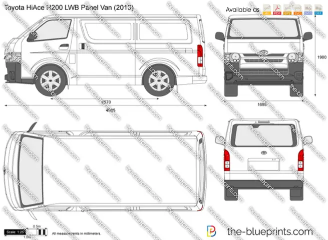 Toyota Hiace Dimensions