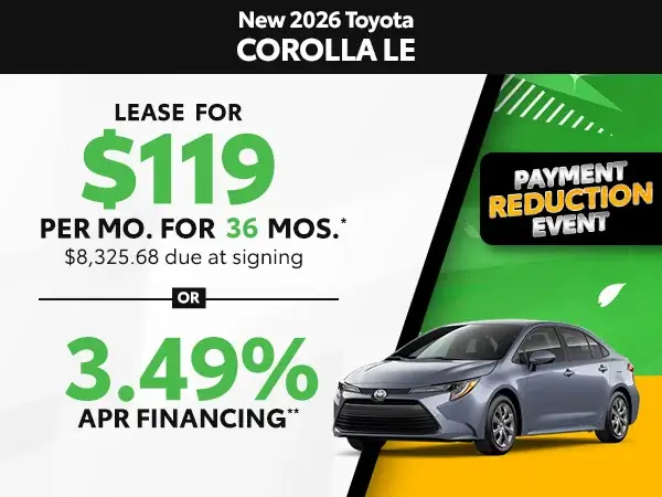 Toyota Lease Specials Toyota Lease Specials