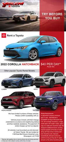 Toyota Rental