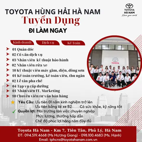 Toyota Tuyển Dụng