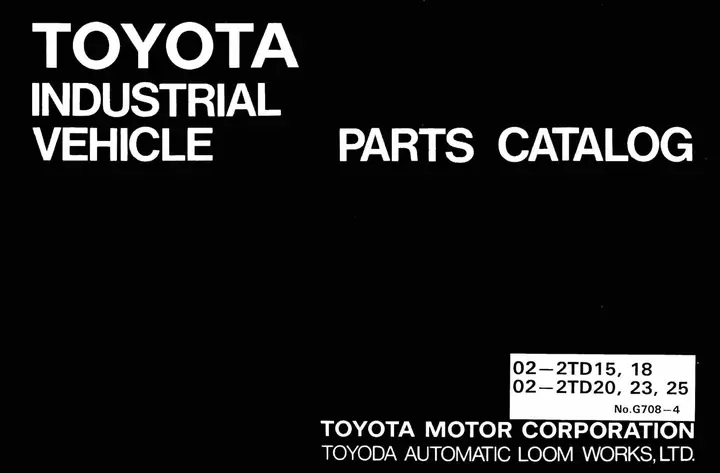 02-2td20 Toyota Spare Parts