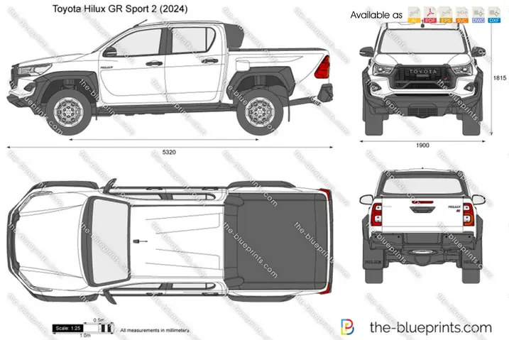 1975 Toyota Hilux Blueprint