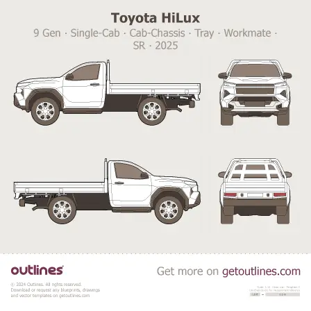 1975 Toyota Hilux Blueprint