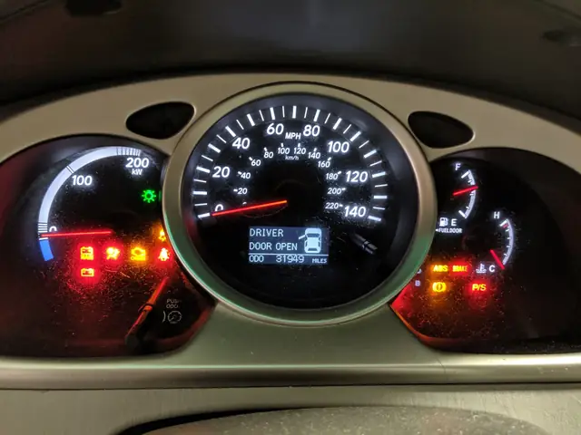 2006 Toyota Highlander Instrument Panel Lights