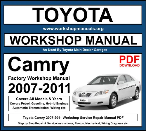 2007 Toyota Camry Repair Manual Pdf