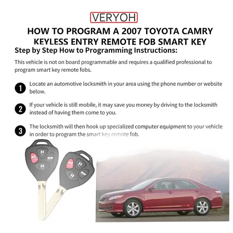 2010 Toyota Camry Key Fob Programming 2010 Toyota Camry Key Fob Programming