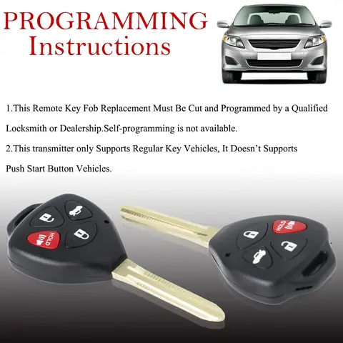 2010 Toyota Camry Key Fob Programming