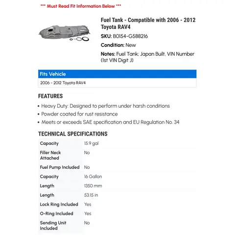 2010 Toyota Rav4 Gas Tank Size 2010 Toyota Rav4 Gas Tank Size