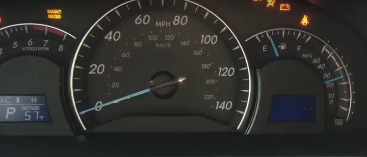 2012 Toyota Camry Oil Light Reset