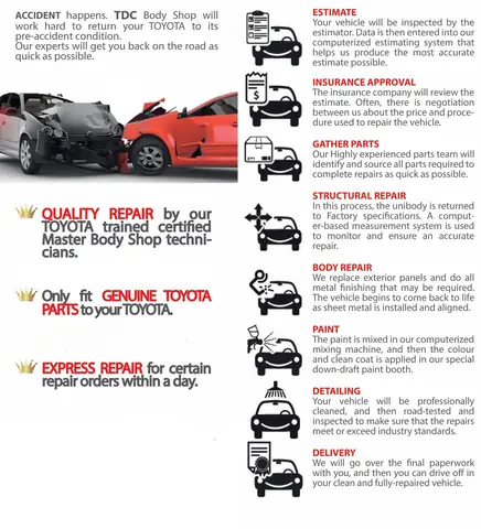 Auto Body Shop Toyota Auto Body Shop Toyota