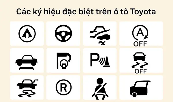 Các Ký Hiệu Trên Xe Toyota