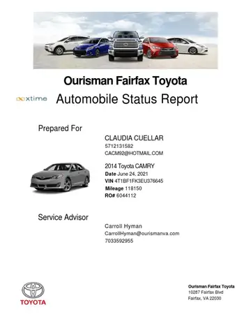 Fairfax Toyota Service