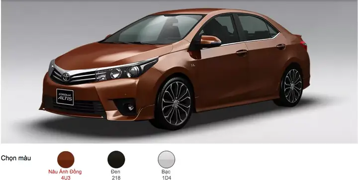 Giá Xe Toyota Corolla Altis 2017