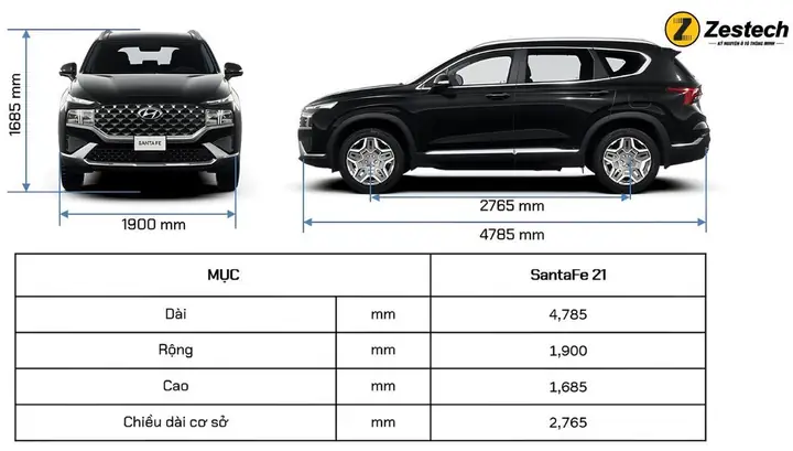 Kích Thước Xe Toyota 7 Chỗ