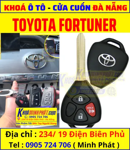 Làm Chìa Khóa Xe Toyota Fortuner