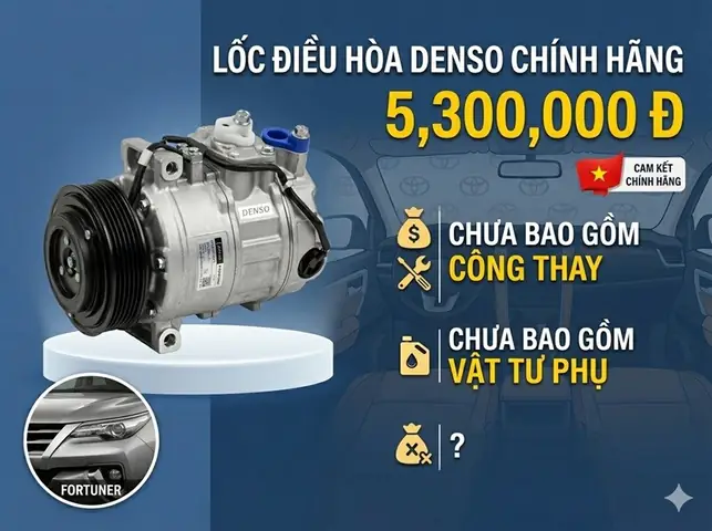 Lốc Điều Hòa Xe Toyota Lốc Điều Hòa Xe Toyota