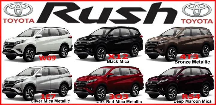 Màu Xe Toyota Rush