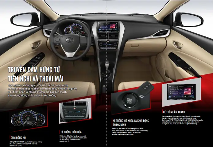 Nội Thất Xe Toyota Vios 2019