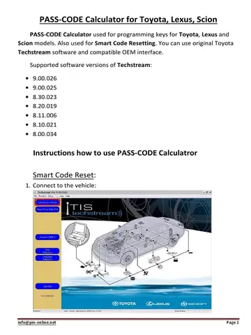 Pass Code Calculator Toyota Download