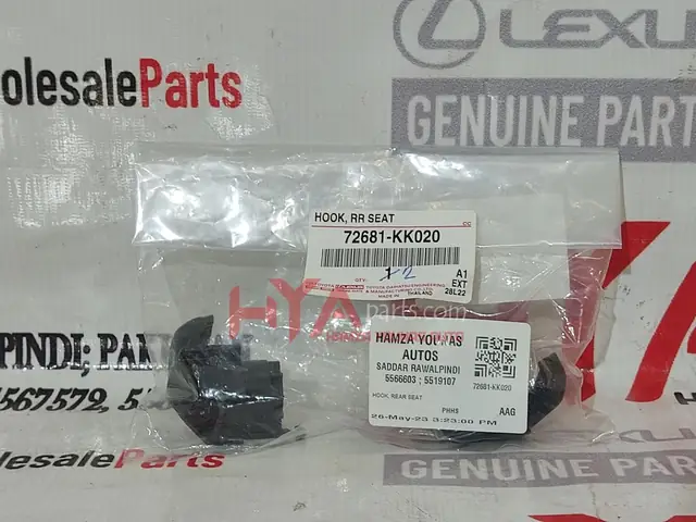 Rear Seat Hook Cover Toyota